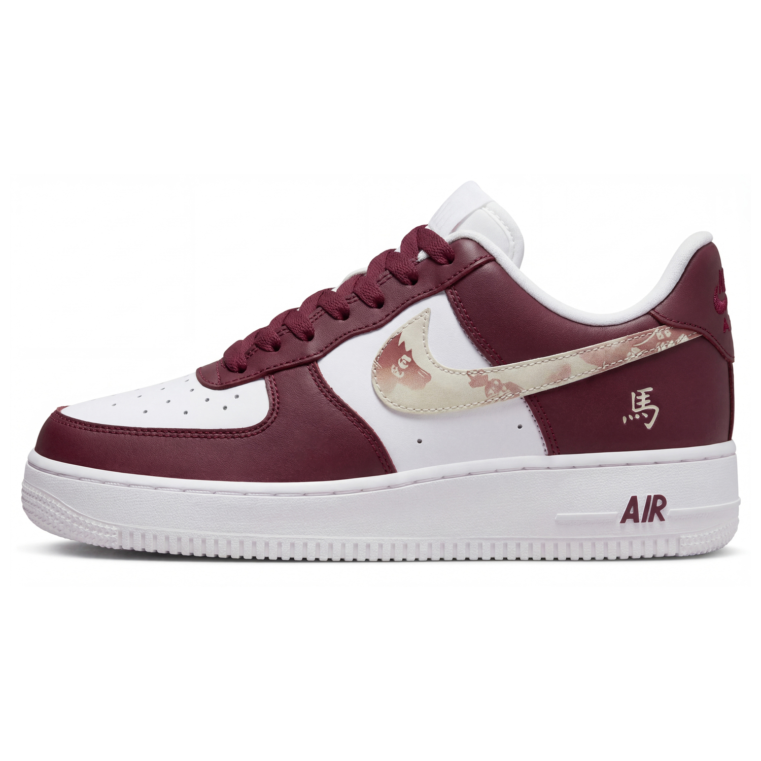 

Nike Кроссовки Air Force 1 'Panda Leather', Sanci Laboratory, Horse Year, Red Mane Sun Abrasion Resistant Slip Resistant Low top'