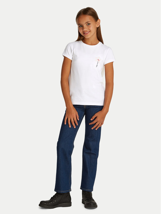 

Футболка обычного кроя IG0IG02953 Calvin Klein Jeans, белый