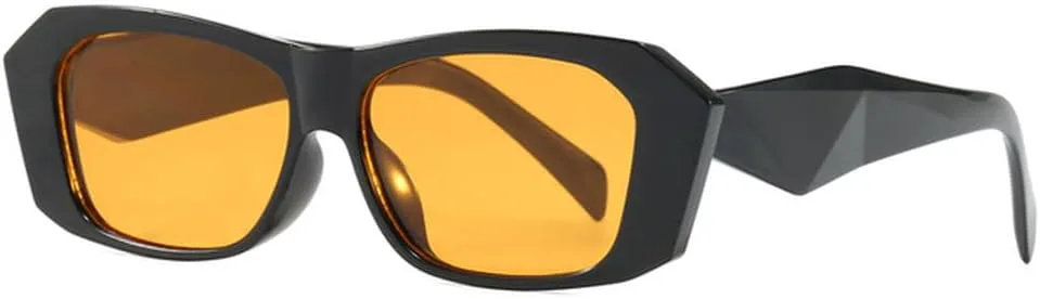 

Женские солнцезащитные очки, модные, уникальные, мужские солнцезащитные очки для активного отдыха, черная с белой оправой, защита от ультрафиолета UV400 MTZJH, Yellow