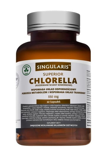 

Singularis, Superior Chlorella, 550 мг, Добавка , 60 капсул