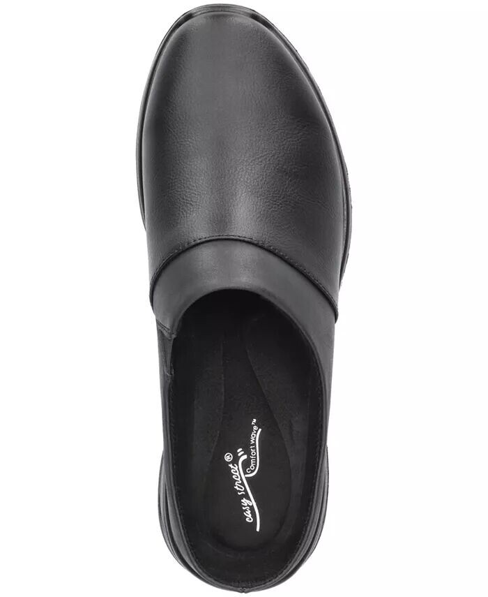 Женские туфли-мюли Janalee Comfort на плоской подошве Easy Street, черный — фото 4