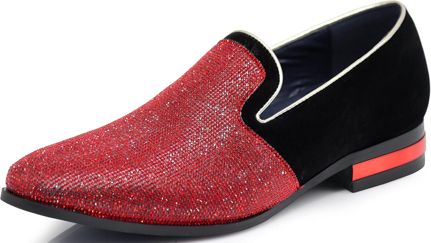 

Мужские туфли TRS с замшевой отделкой, круглым носком и хромированными каблуками, лоферы на плоской подошве, модная обувь Enzo Romeo, красный