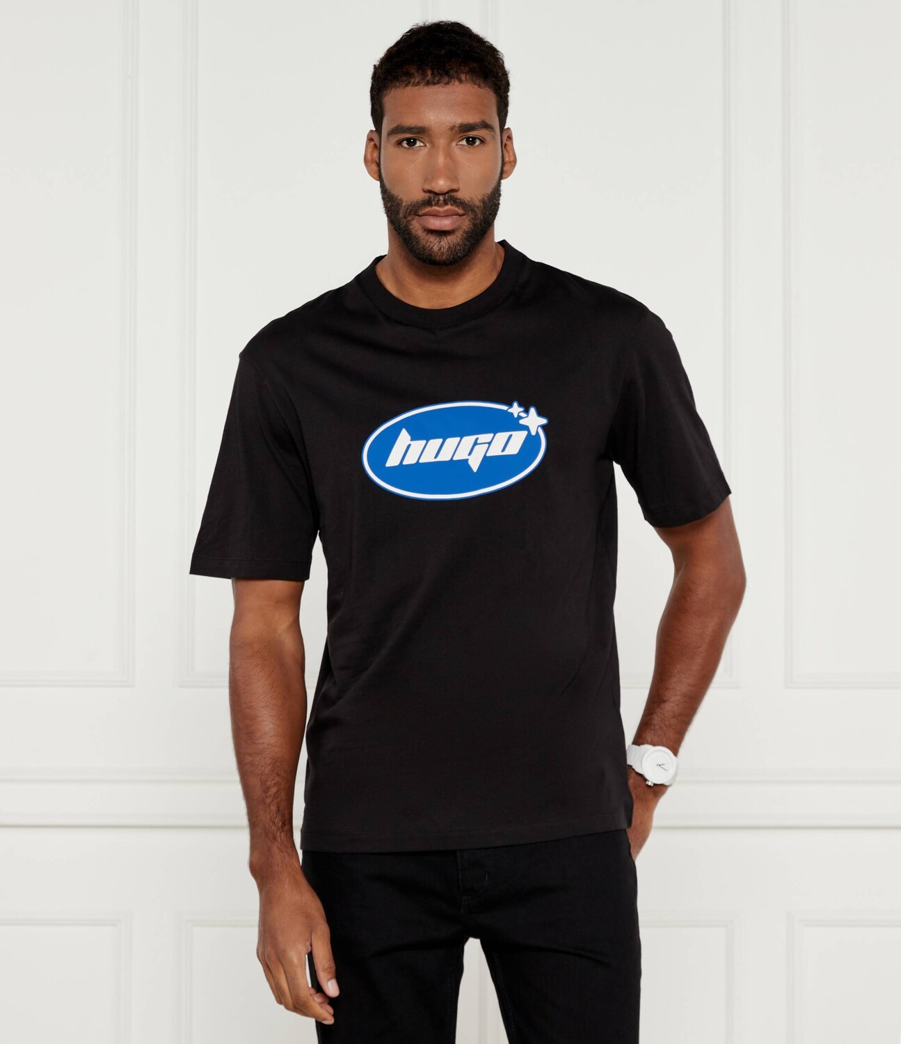 

Футболка Hugo Blue Nugoclean Regular Fit, черный