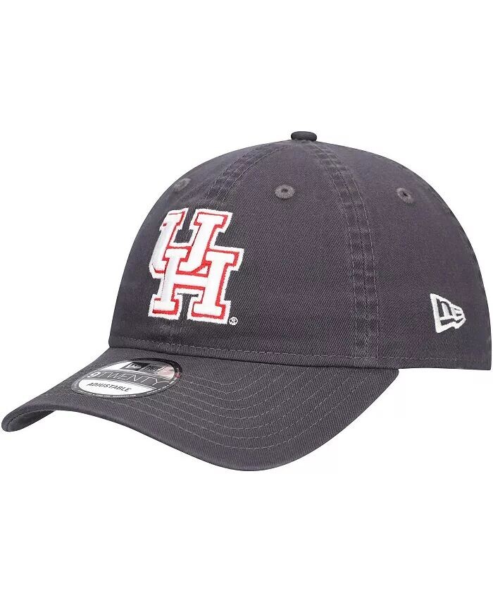 

Мужская регулируемая шляпа графитового цвета Houston Cougars Team 9TWENTY New Era, серый