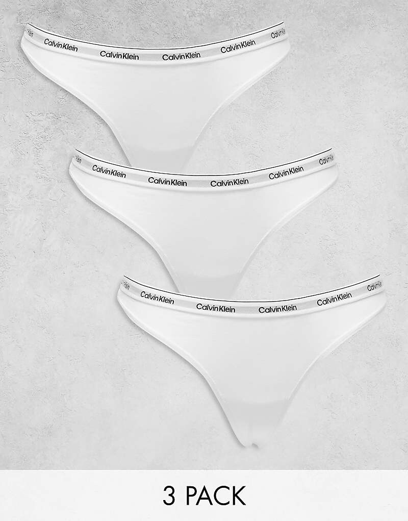 

Calvin Klein - Modern - Комплект из 3 белых стрингов с логотипом