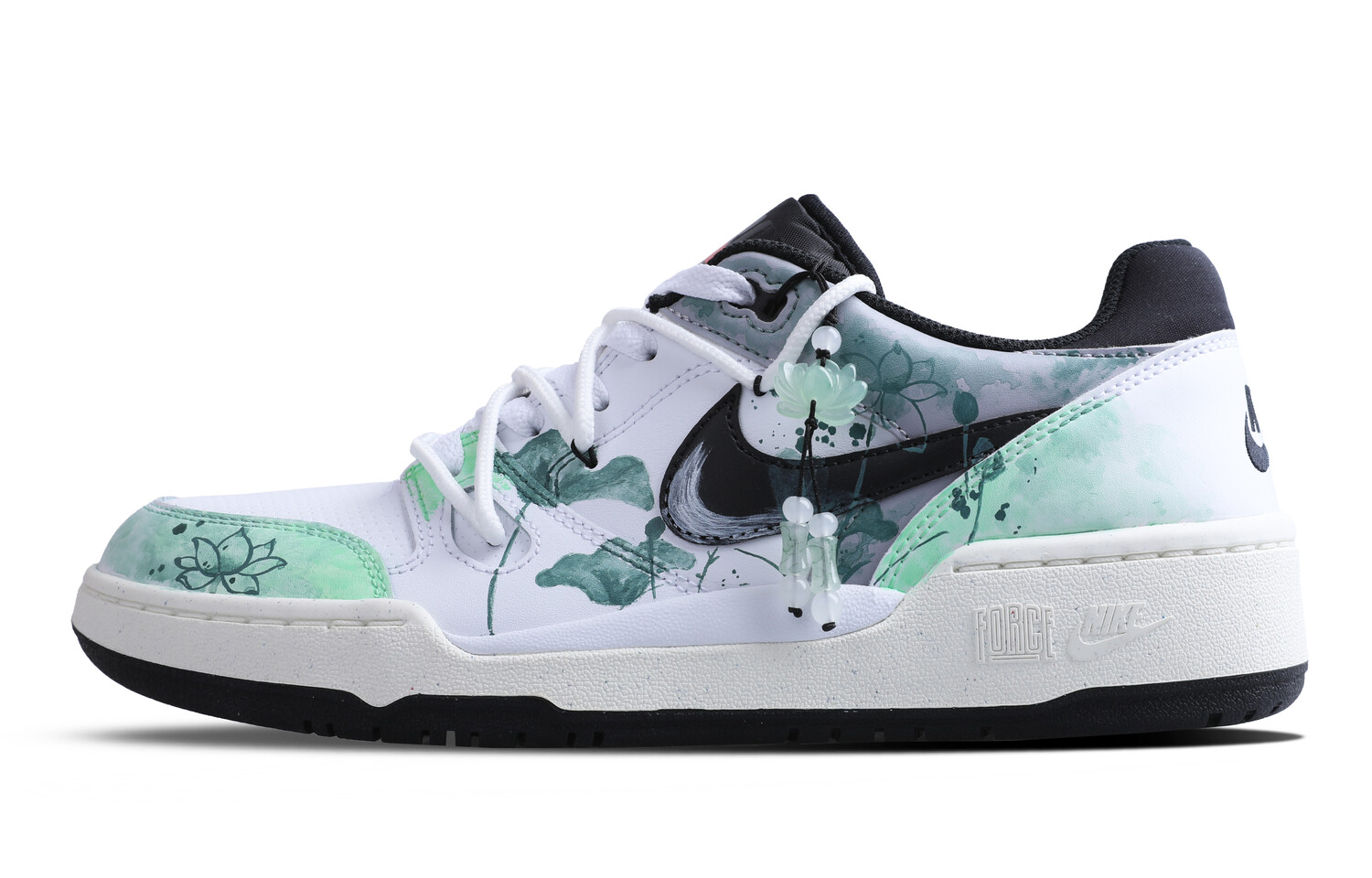 

Кроссовки Nike Full Force Skateboarding Shoes Men Low-top Jasper, цвет Hibiscus is beautiful