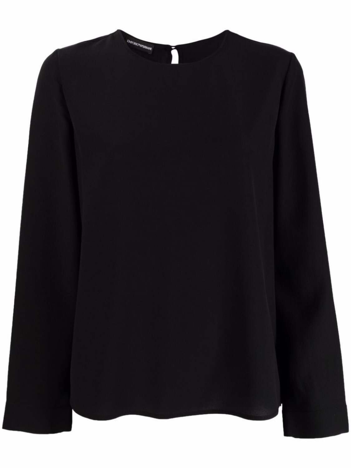 

Emporio Armani топ с длинными рукавами, черный