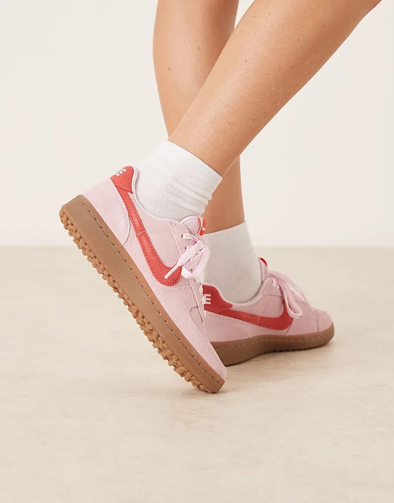 Кроссовки унисекс Nike Field General розового и красного цветов