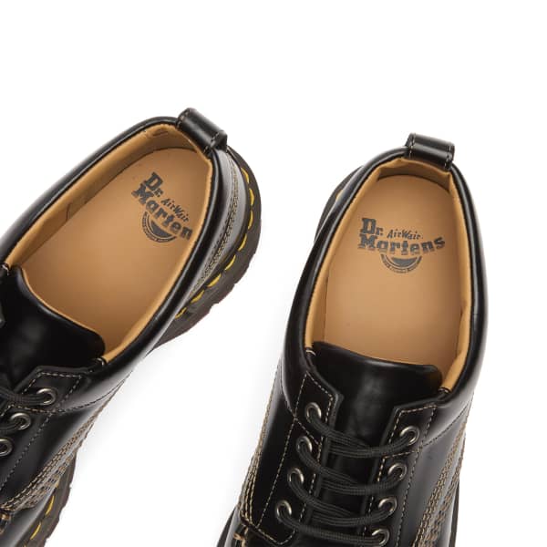 Кожаные туфли Лоуэлл Dr. Martens, черный analine — фото 4