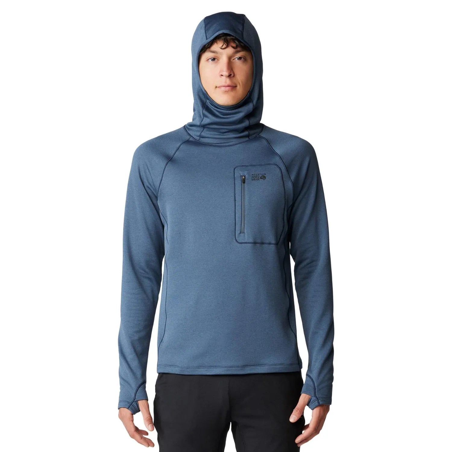 

Пуловер с капюшоном Glacial Trail - Мужской Mountain Hardwear, Moon Blue