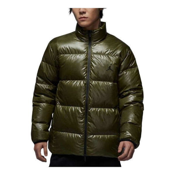 

Куртка flight down puffer jacket asia sizing 'medium olive' Air Jordan, зеленый