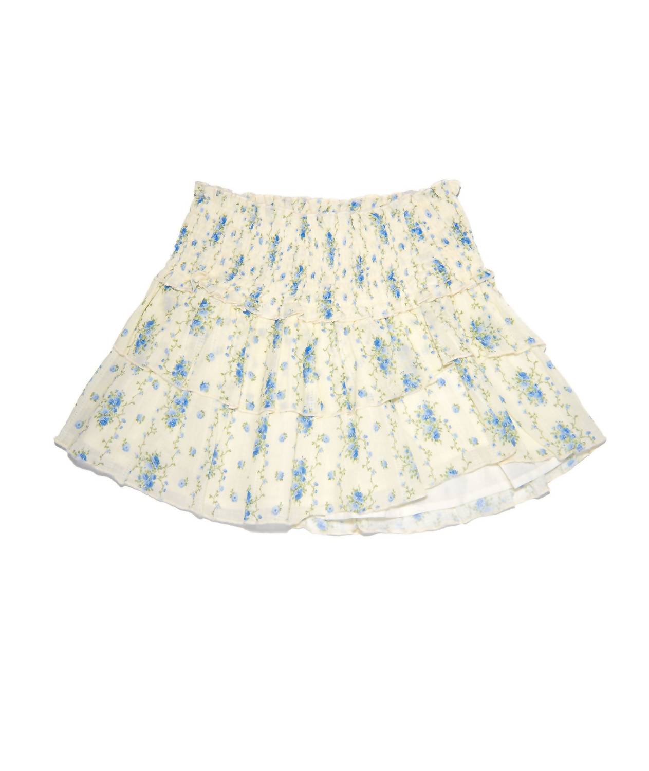 

Юбка Bianca для девочек в кремовую полоску с цветочным принтом KatieJnyc