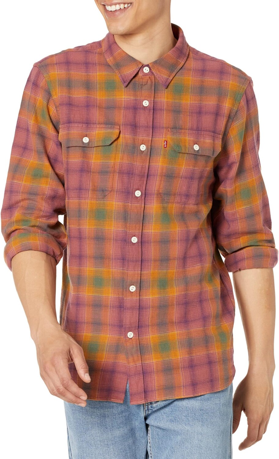 

Рубашка Jackson Worker Levi's, цвет Graham Plaid Apple Butter