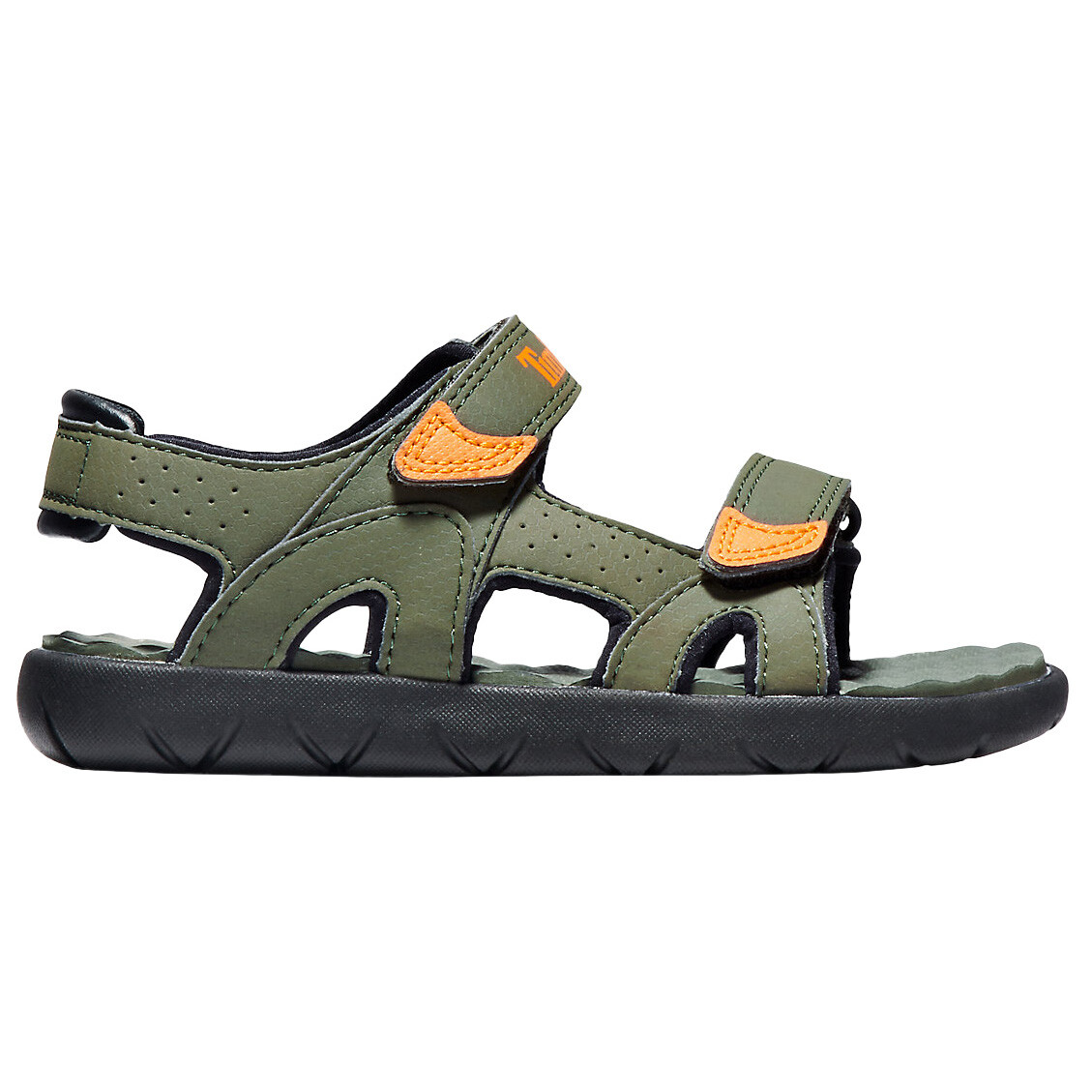 

Сандалии Timberland Kid's Perkins Row 2 Strap Sandal, цвет Dark Green/Orange, Серый, Сандалии Timberland Kid's Perkins Row 2 Strap Sandal, цвет Dark Green/Orange