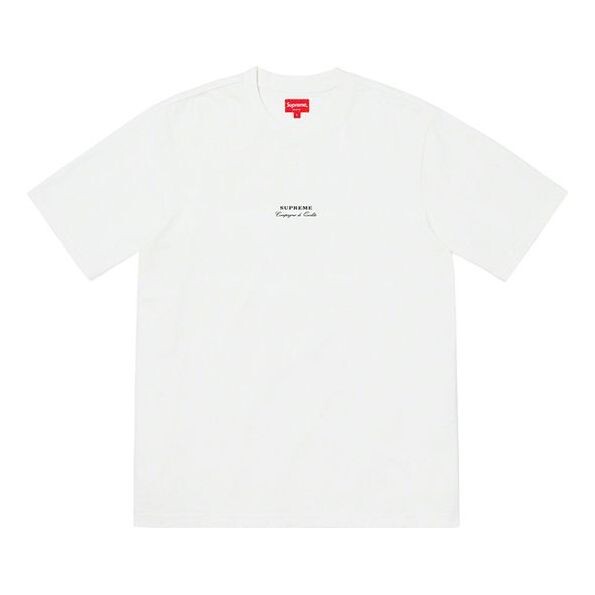 

Футболка ss19 qualite tee short sleeve white Supreme, белый