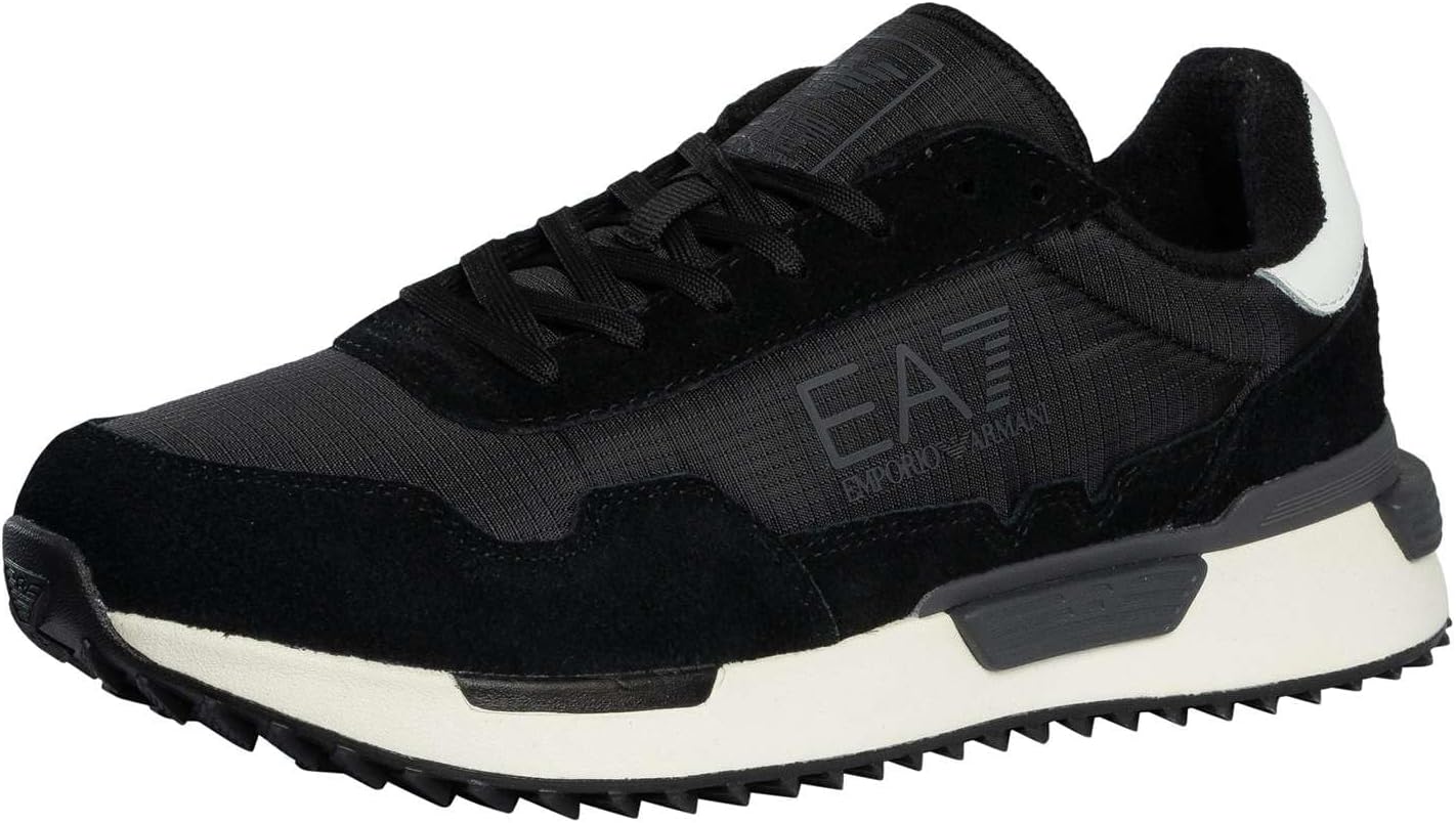 

Мужские кроссовки EA7 Vintage Running из нейлона, черный/белый