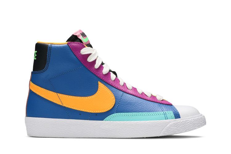 Кроссовки Nike Blazer Mid GS 'Aurora Purple Orange', разноцветный — фото 2