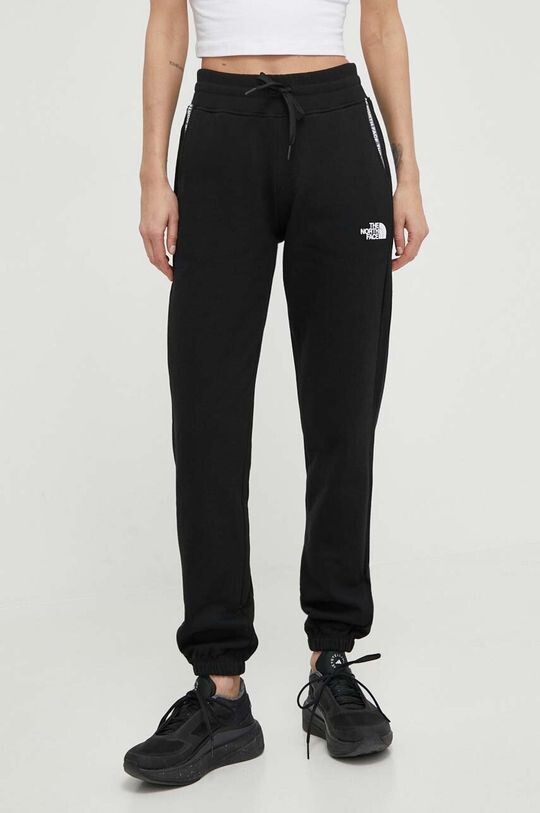 

Хлопковые спортивные штаны The North Face, черный