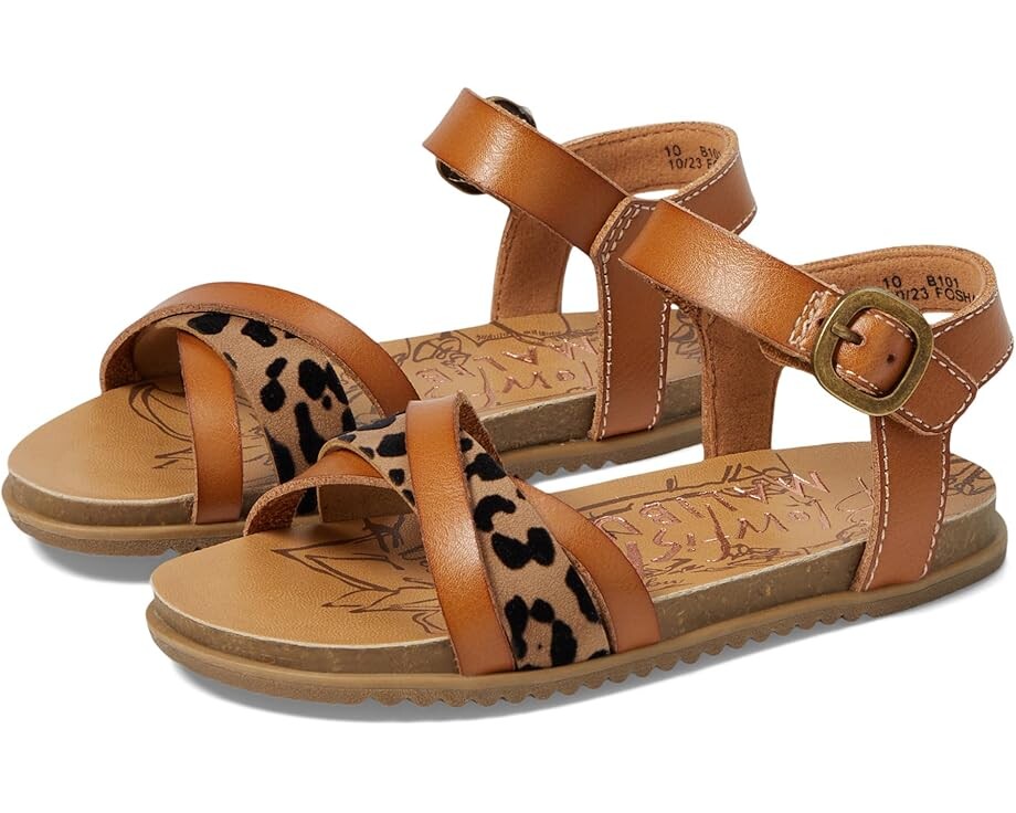 

Сандалии Blowfish Malibu Kids Monti-T, цвет Bee Honey/Sahara Leopard