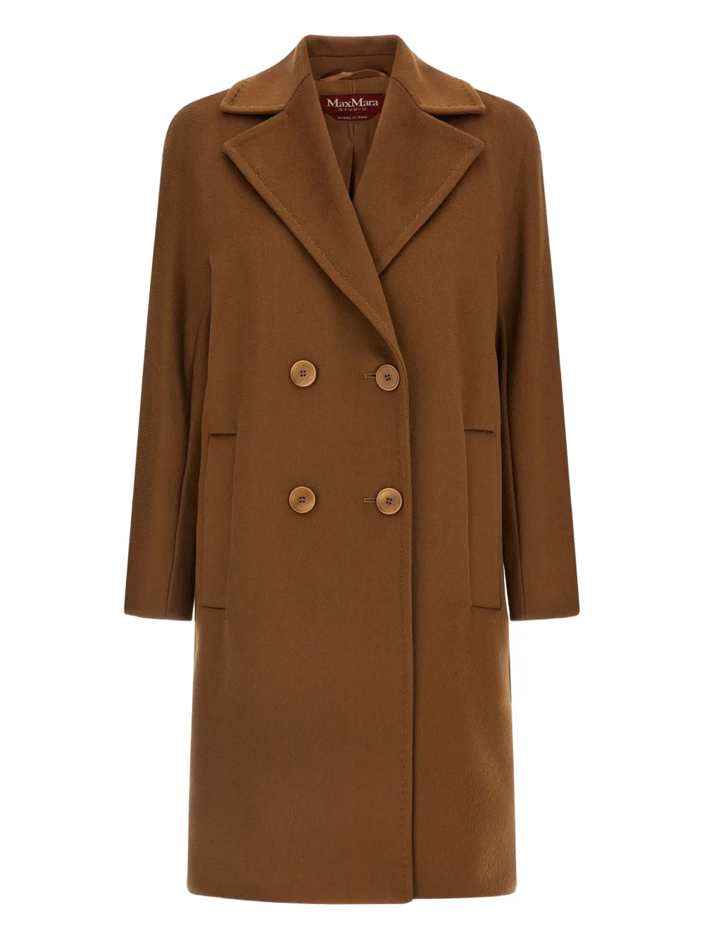 

Двубортное пальто Agenda Max Mara, коричневый