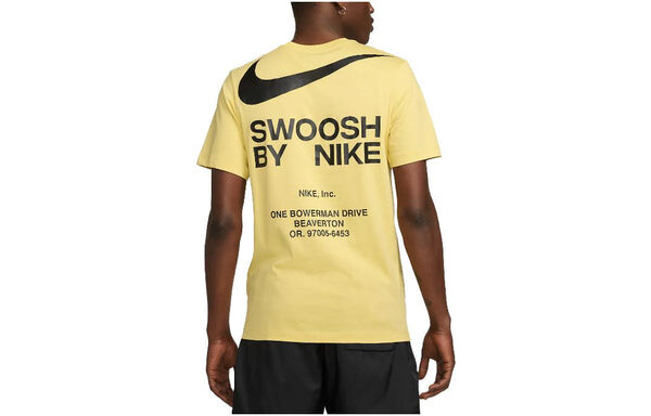 Футболка Nike Swoosh Sportswear Nike Sportswear NSW T-Shirt 'Yellow', желтый — фото 2