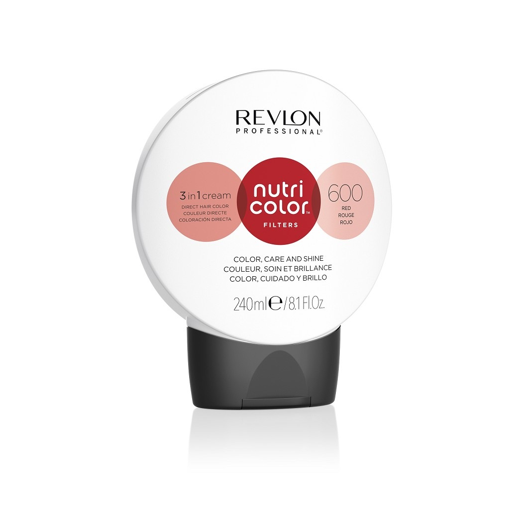 

Краска для волос nutri color 3 in 1 cream nr. 600 Revlon Professional, 600 - red, объем 240 мл