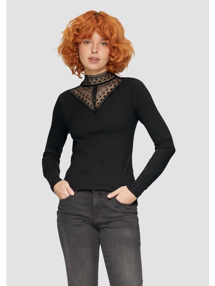 

Футболка QS T-Shirt langarm, черный