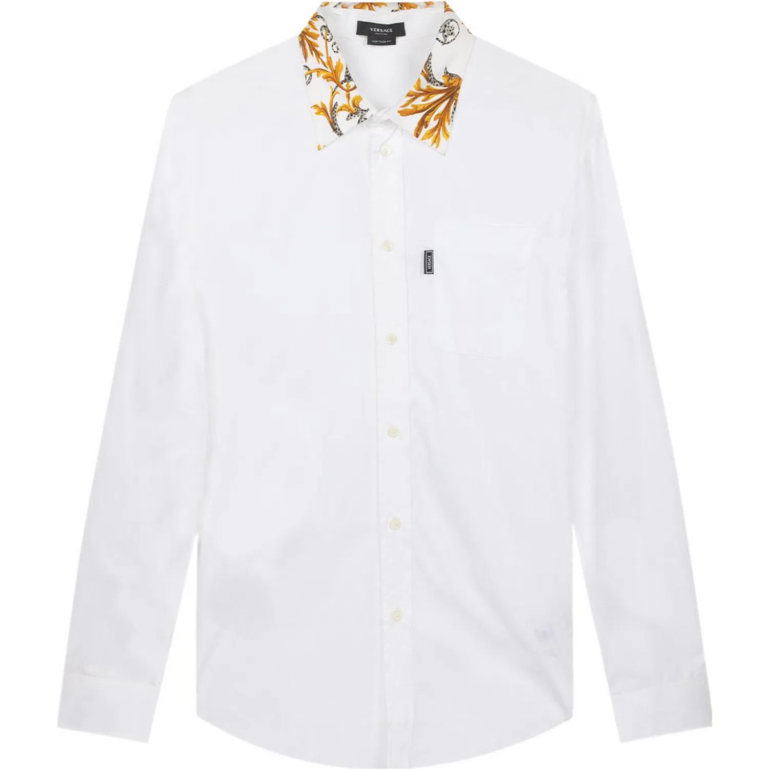 Рубашка мужская White, отложной воротник, умеренная посадка VERSACE