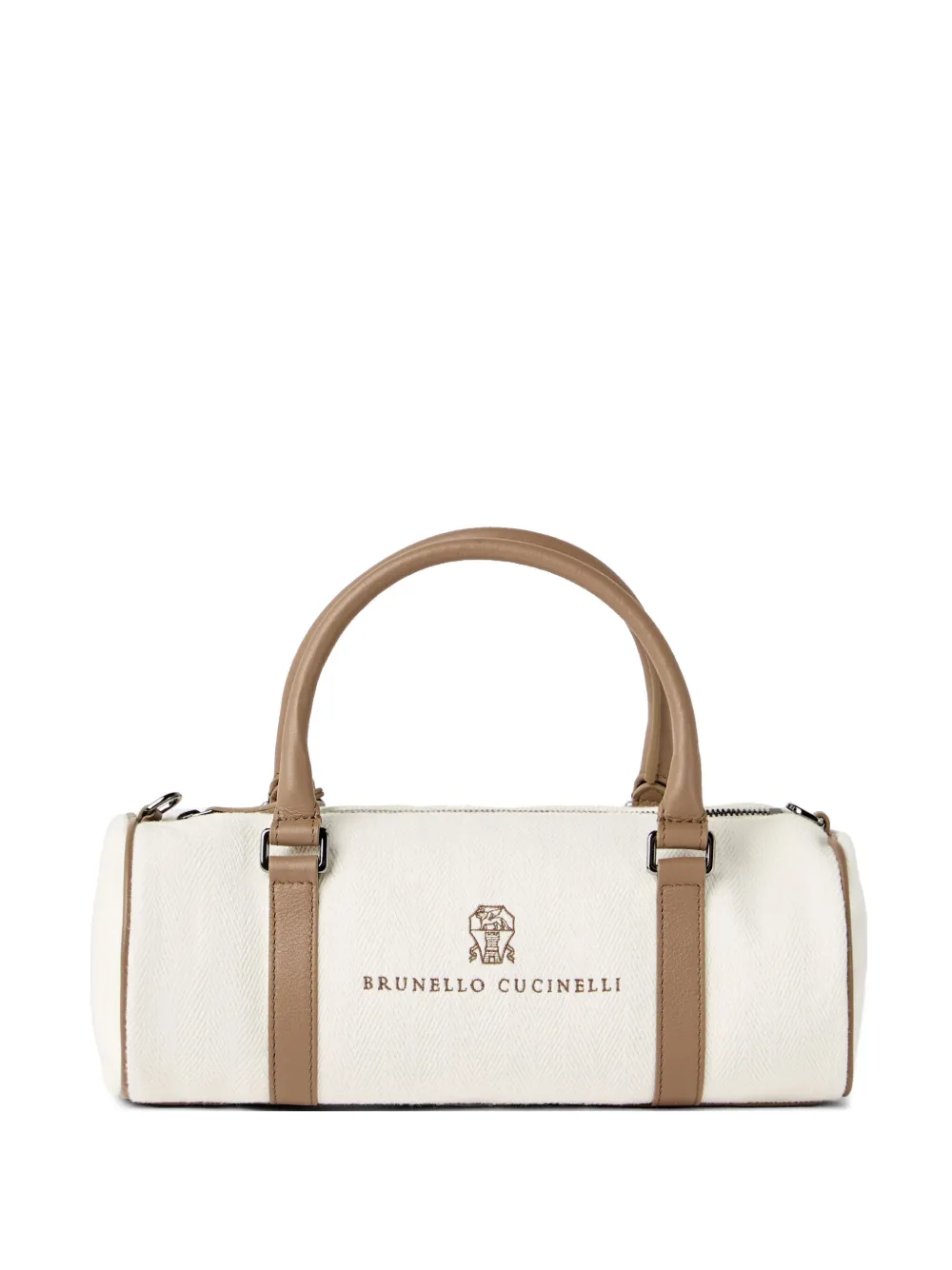 

Сумка-тоут Barrel Brunello Cucinelli, белый