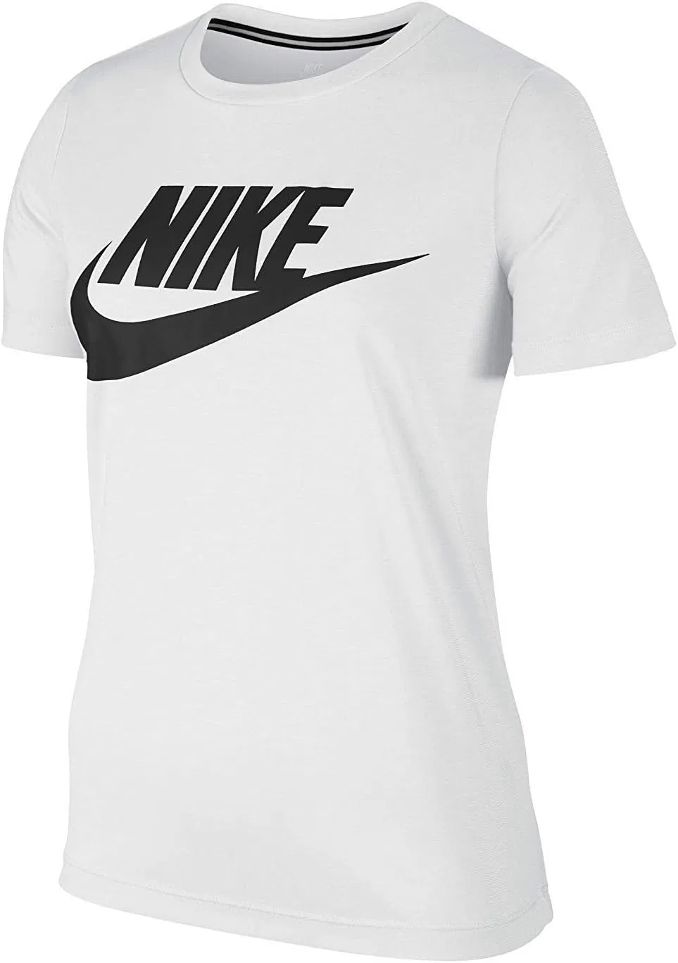 Футболка Nike Essential T-shirt, женская, цвет White/Black — фото 4