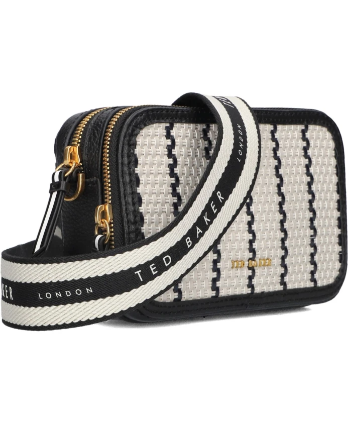 

Черная кожаная сумка через плечо Rivir Ted Baker, черный