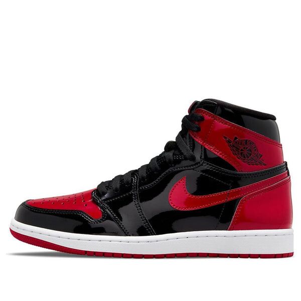 

Кроссовки 1 retro high og 'patent bred' Air Jordan, черный