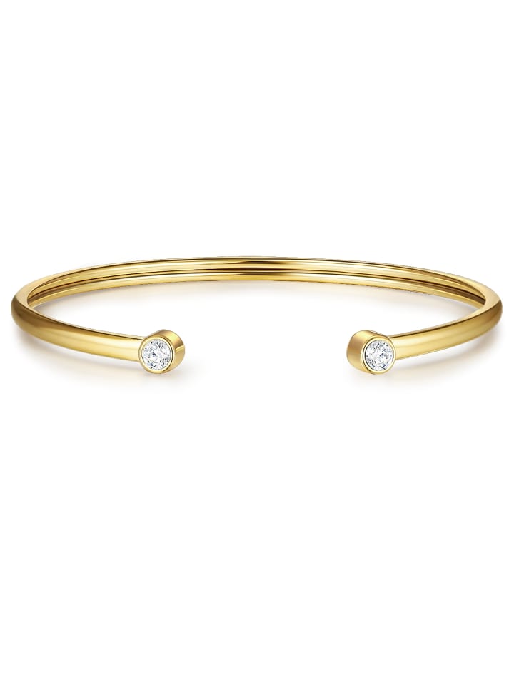 

Eastside NY Браслет из нержавеющей стали с кубическим цирконием в оправе из желтого золота