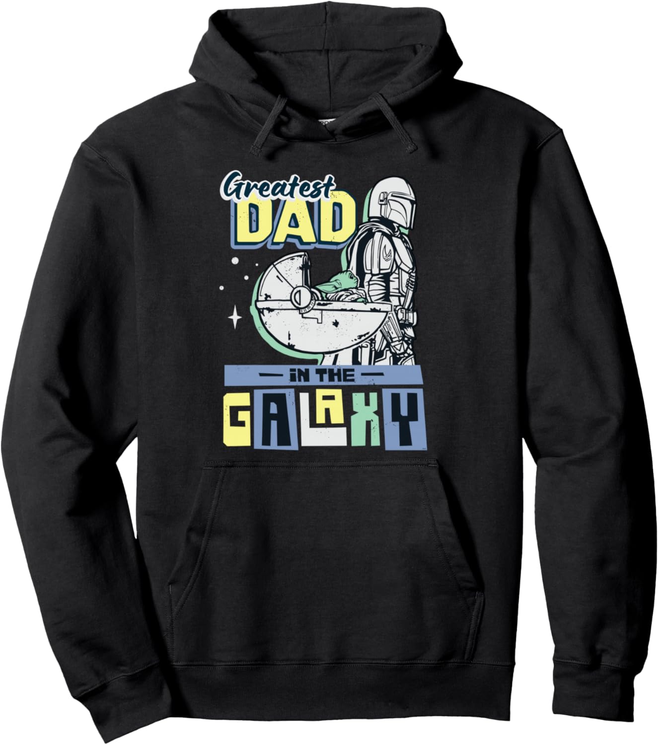 

Худи Star Wars Mandalorian & Grogo Greatest Dad in the Galaxy, черный