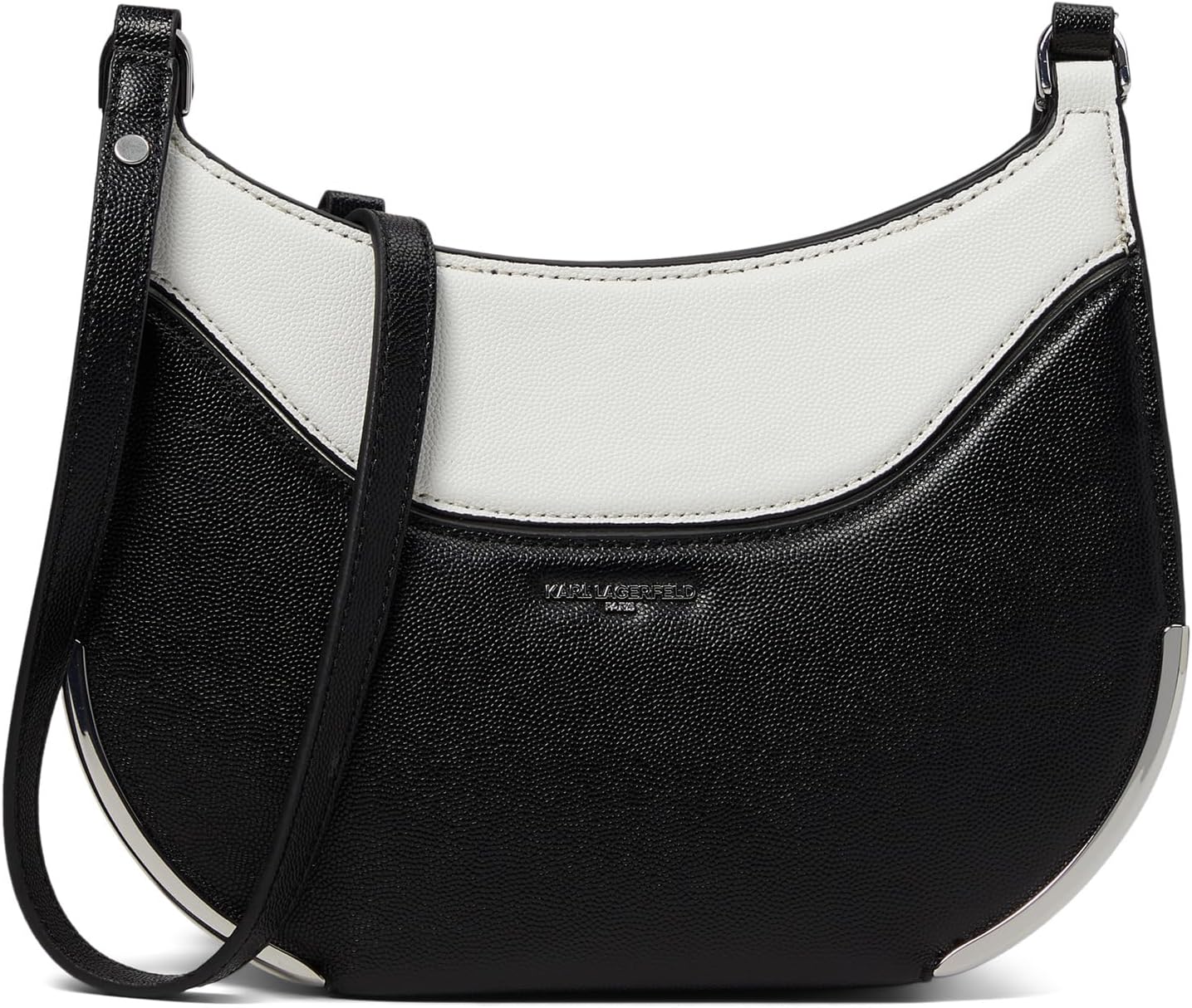 

Сумка кросс-боди Karl Lagerfeld Paris Milou Crossbody, цвет White/Black/White