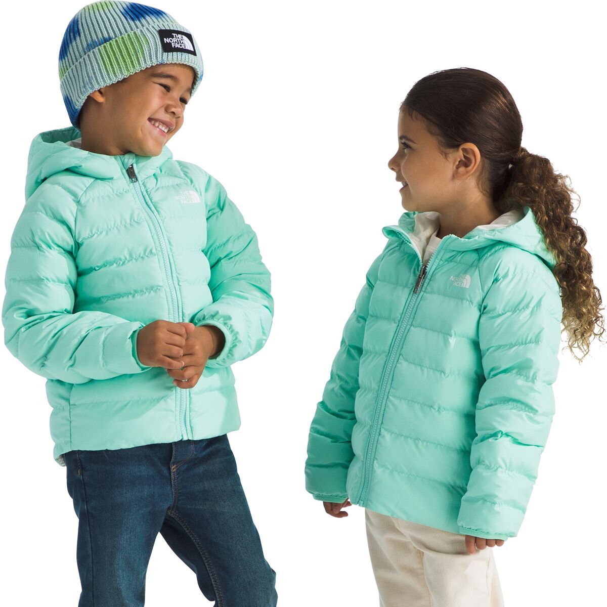 

Реверсивная худи с капюшоном Perrito для малышей The North Face, цвет bright foam