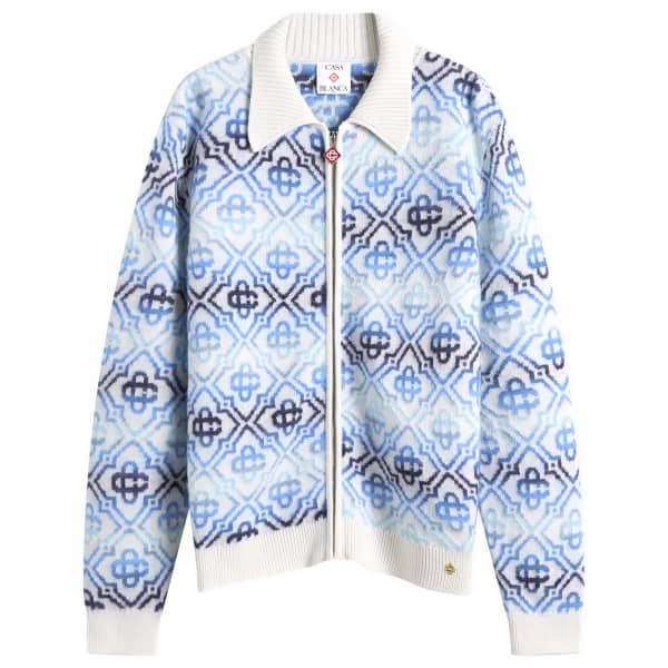 

Space dye monogram zip up Casablanca, синий