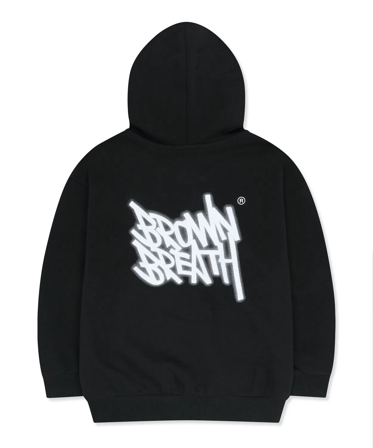 Детская толстовка на молнии с капюшоном Kids Tag Spray Hood чёрного цвета от Brownbreath Kids — фото 3