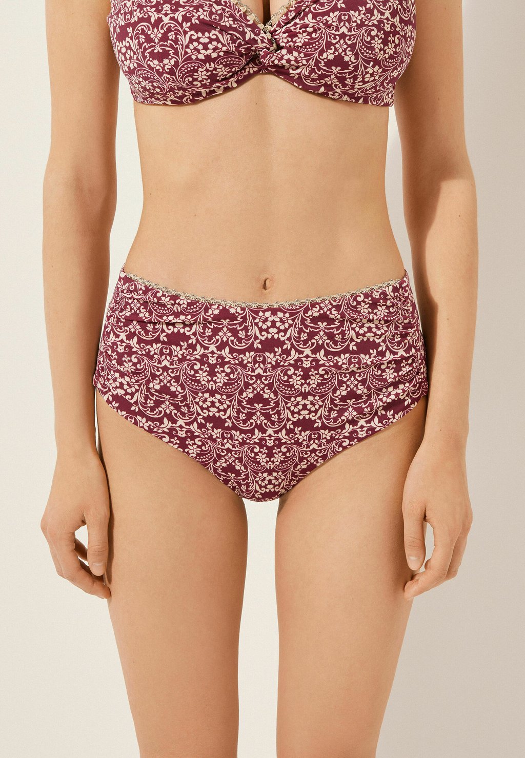 

Плавки бикини BOTANIC Calzedonia, красный