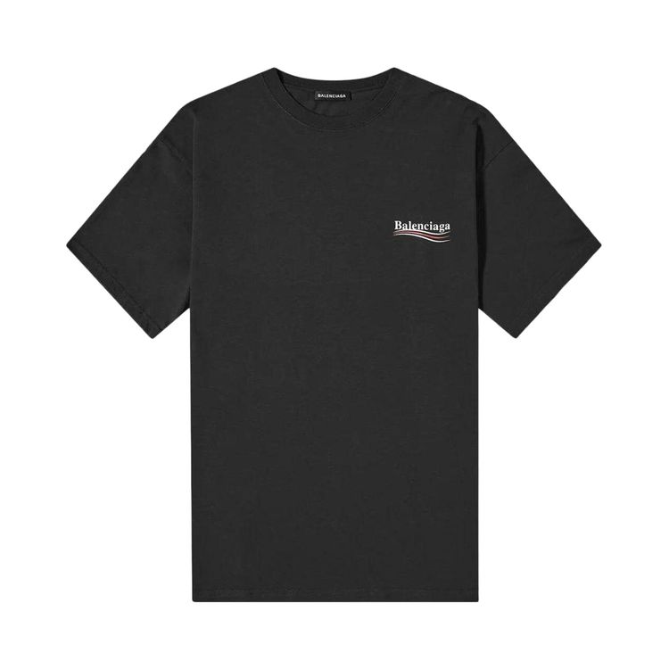 

Футболка Balenciaga Political Campaign T-Shirt 'Black', черный