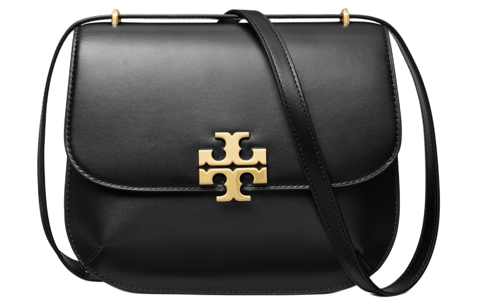 

TORY BURCH Eleanor Slim Saddle Bag Black
