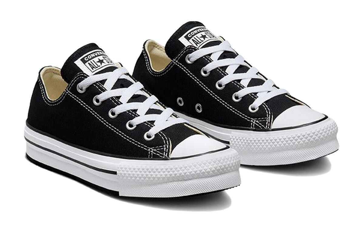 Chuck Taylor All Star Kids" парусиновые кеды начальная школа Converse, черный — фото 3