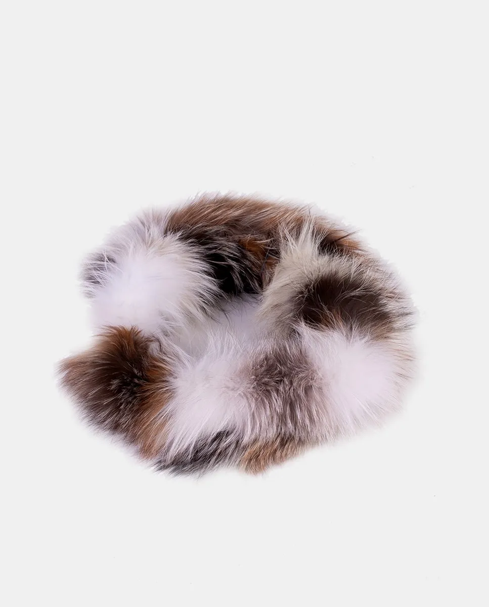 

Шарф из натурального разноцветного меха с магнитной застежкой IN.ES