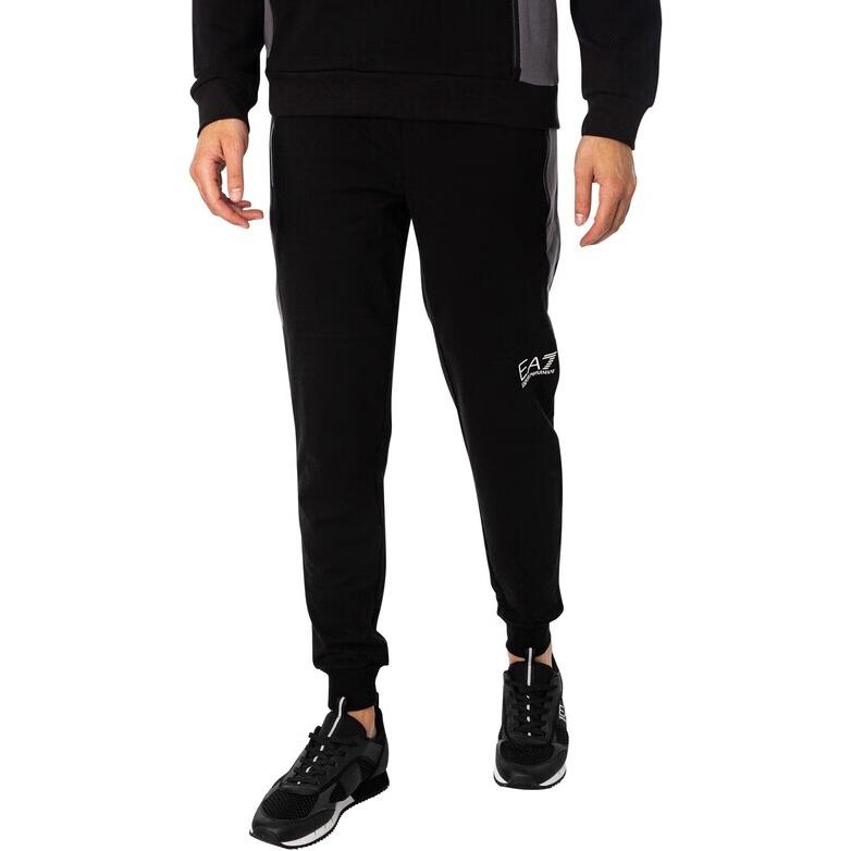 EMPORIO ARMANI Эй-Эй-Севен СС24 Вязаные спортивные брюки мужские черные — фото 3