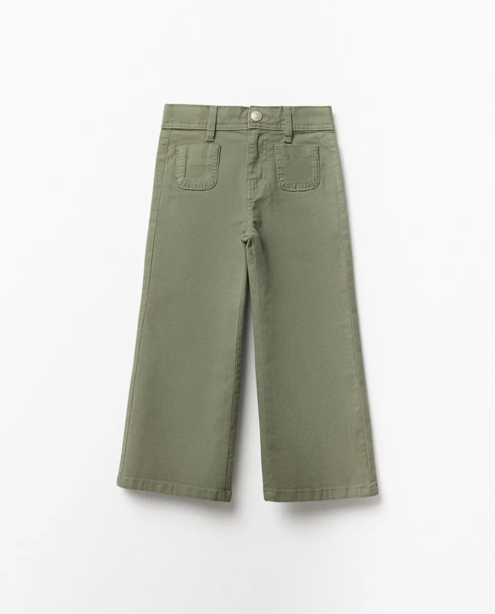 

Брюки из канвы с карманом Sfera, темно-зеленый