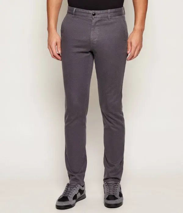 Брюки чинос slim fit Boss Orange, серый — фото 3