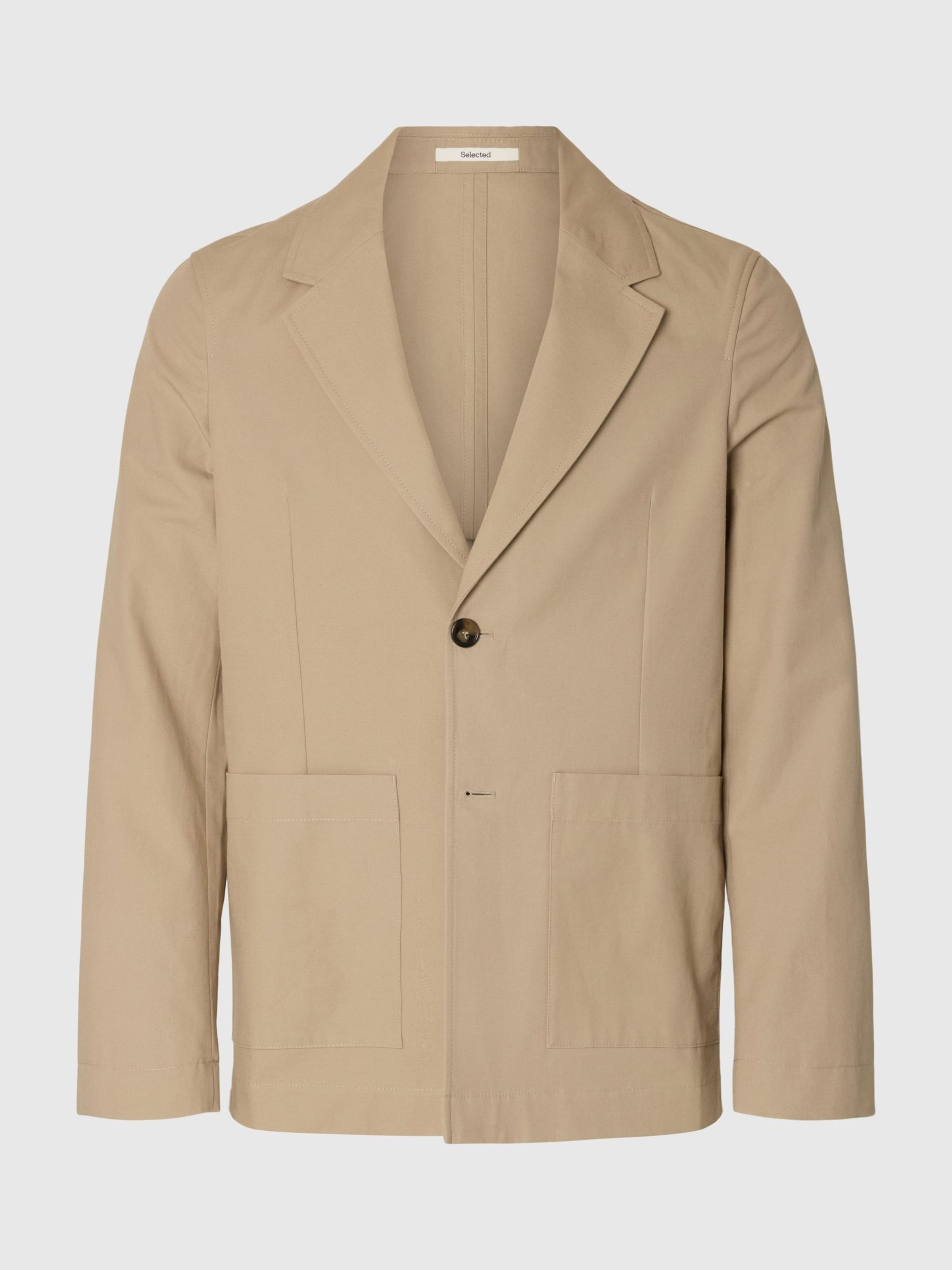 

SELECTED Пиджак бежевого цвета с комфортной посадкой
