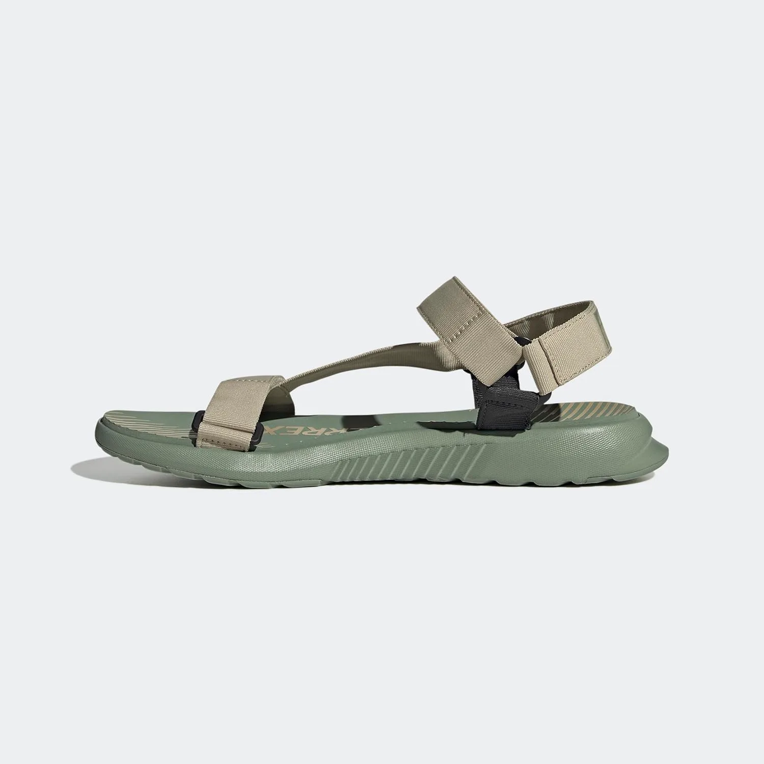 Мужские сандалии Adidas Terrex Hydroterra Light River повседневные - черные, серебристо-зеленый/серебристо-зеленый — фото 2