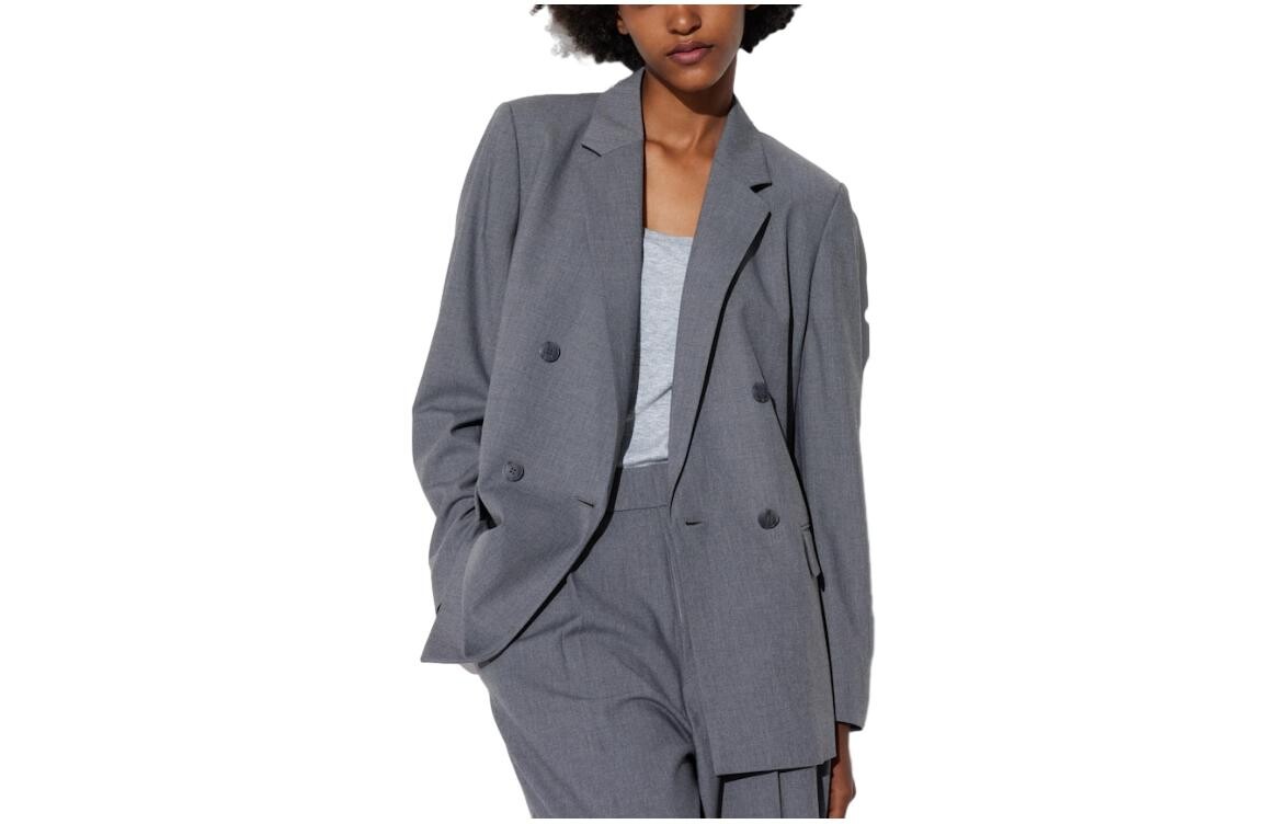 

Женский деловой костюм UNIQLO, цвет 05 Sky Grey