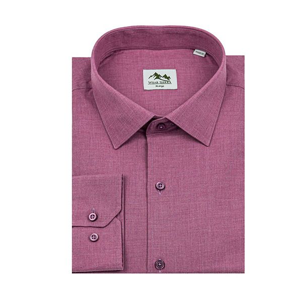

Розовая хлопковая рубашка с длинным рукавом Wear Sierra